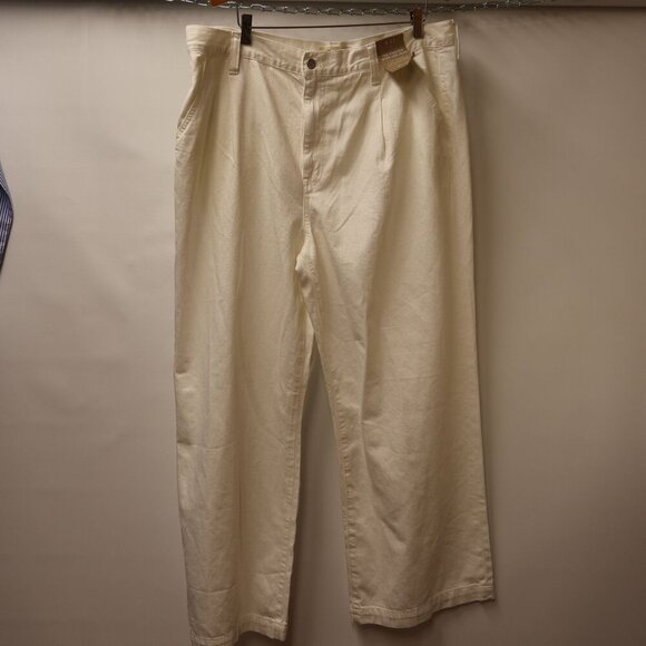 J.Crew Premium Edition White Full Length Slim Wide-Leg Pants Size 30P Cotton Wom - Picture 11 of 13